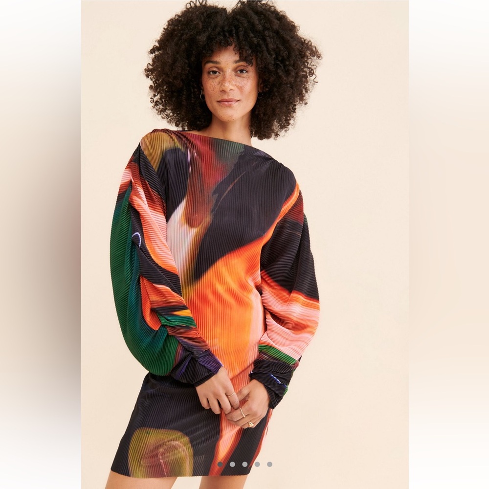Rendoll zena Multicolor Abstract Women's Mini Dress Size XS & S